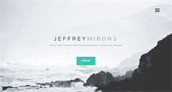 Desktop Screenshot of jeffreymiron.com